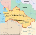 Mapa Turkeministán